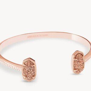 Kendra Scott Elton Rose Gold Cuff in Rose Gold Drusy